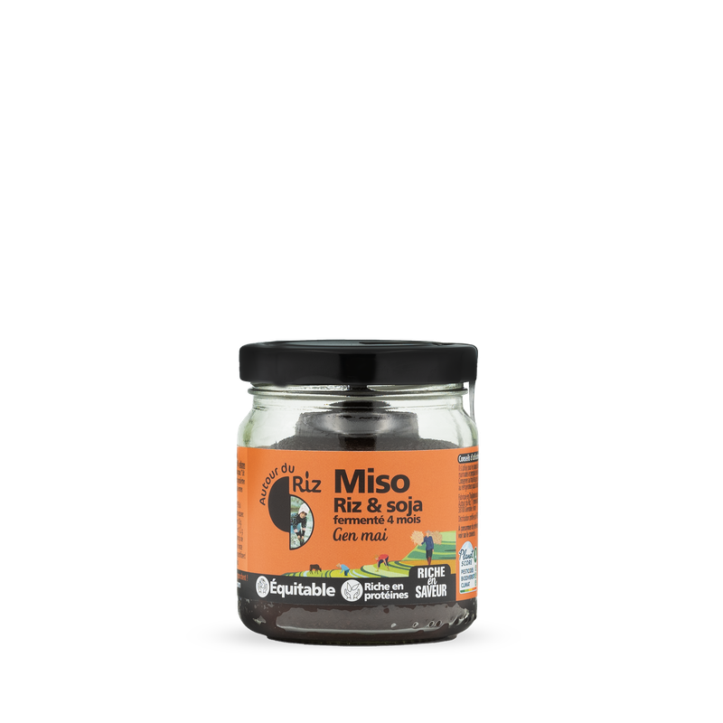 Miso de riz complet pasteuris&eacute; Gen mai Commerce &eacute;quitable, Autour du Riz, 200g