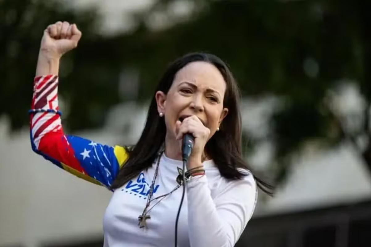 María Corina Machado convocou seus apoiadores a não comparecer às urnas nas eleições venezuelanas de domingo (25/05/2025)