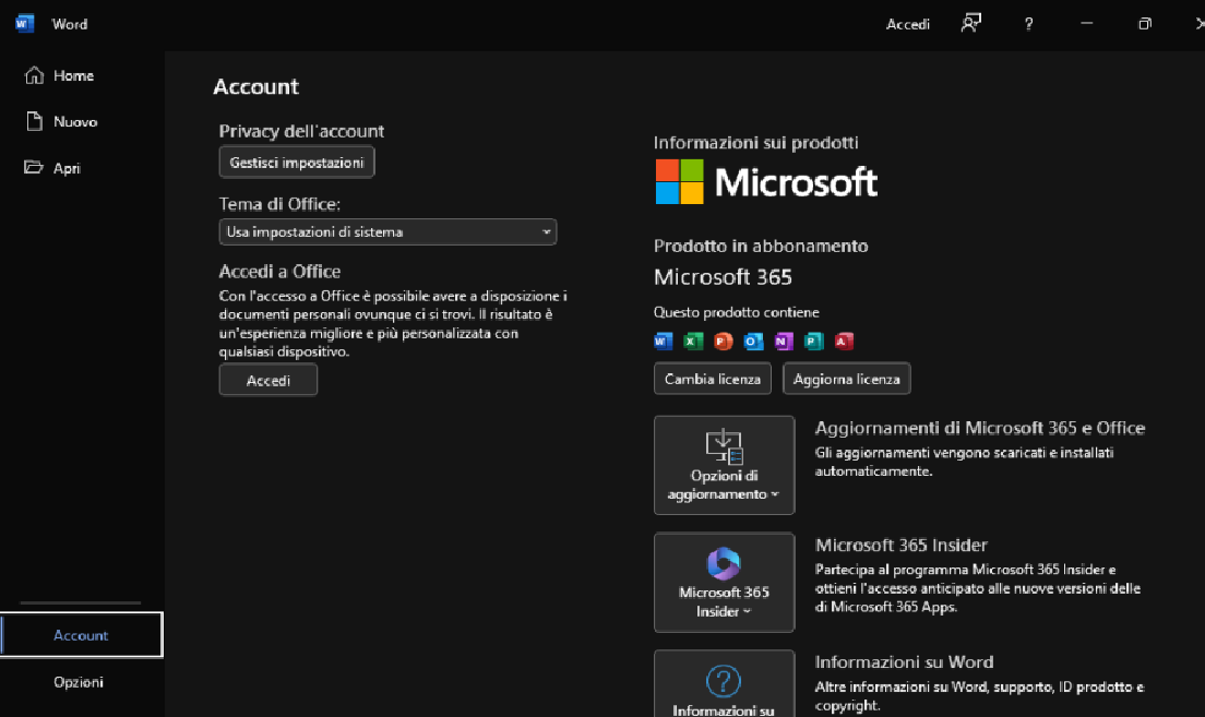 Microsoft 365 - v2409 (Build 18025.20140) - ITA Microsoft 365 - v2409 (Build 18025.20140) - ITA
