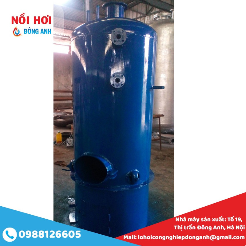 nồi hơi đốt than củi 100kg/h
