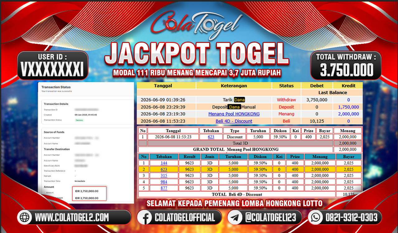 JACKPOT HONGKONG LOTTO!!