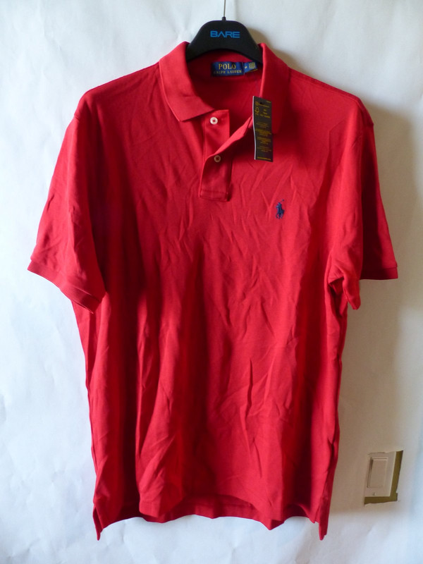 POLO RALPH LAUREN RED POLO SHIRT US MENS SIZE MED 100117077 | MDG Sales, LLC