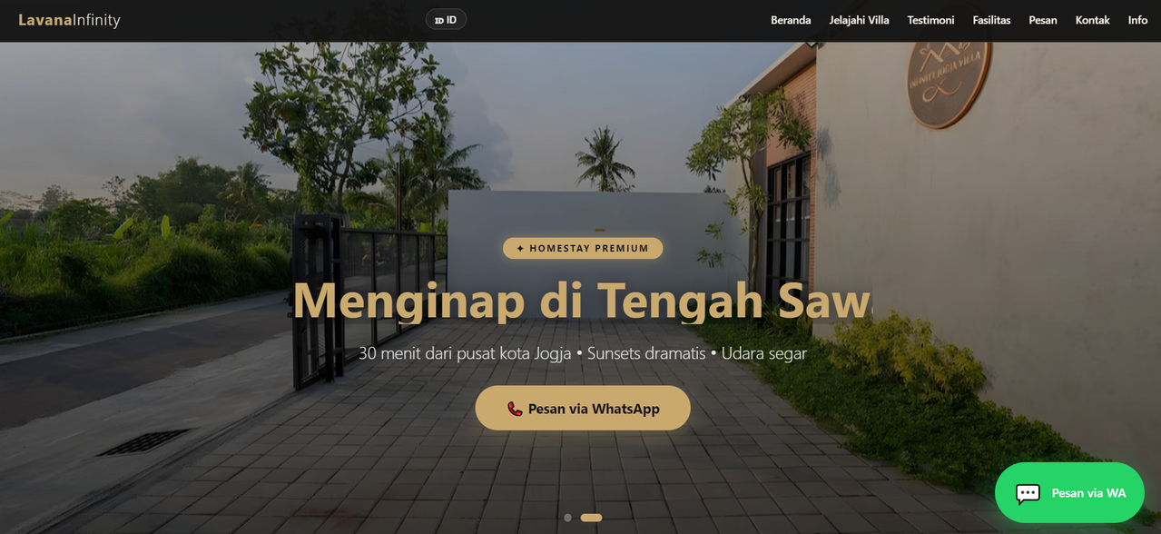 Website LAVANA Homestay