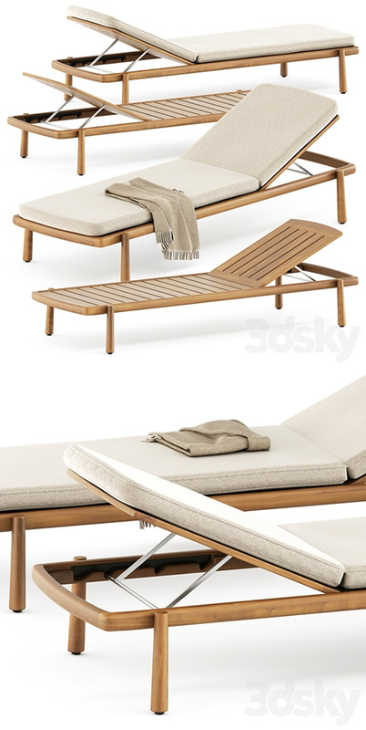 Ukiyo lounger by Tribu