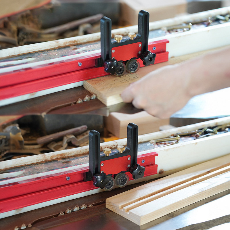 2Pcs Table Saw Feeder Featherboard Overview