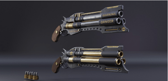 Game Ready Triple Barrel hand cannon