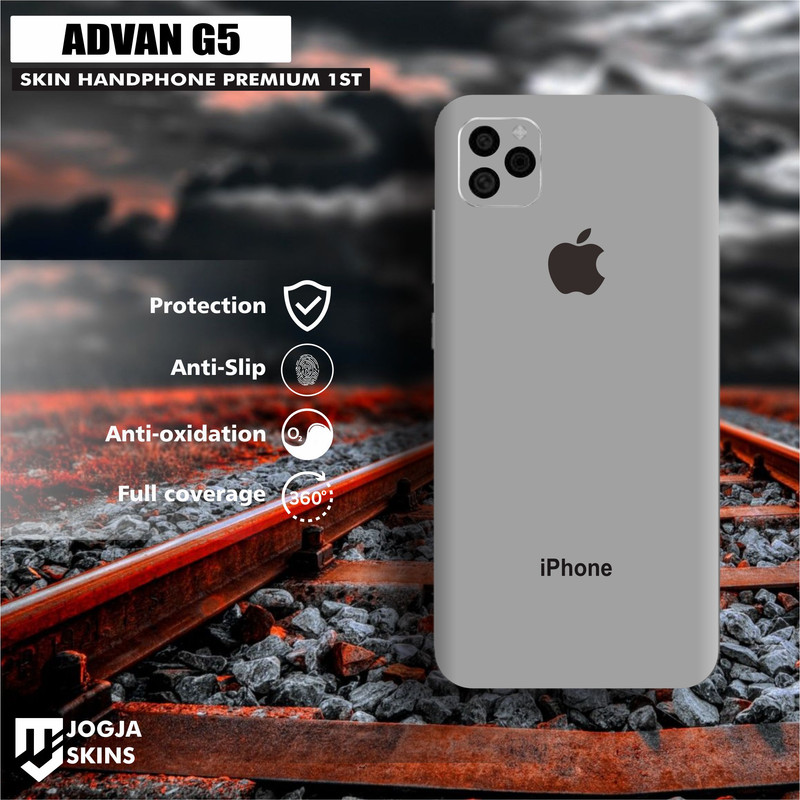 Cod Garskin Hp Advan G5 Iphone Silver Lazada Indonesia
