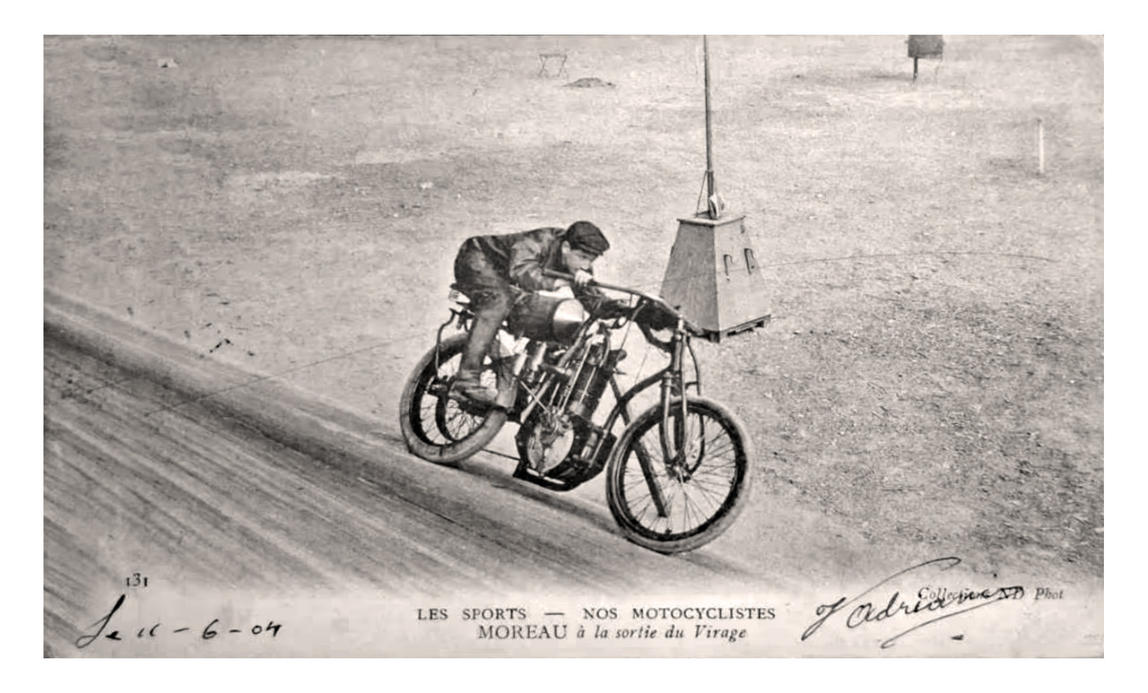 Les Sports, motocyclistes, Moreau (1900)