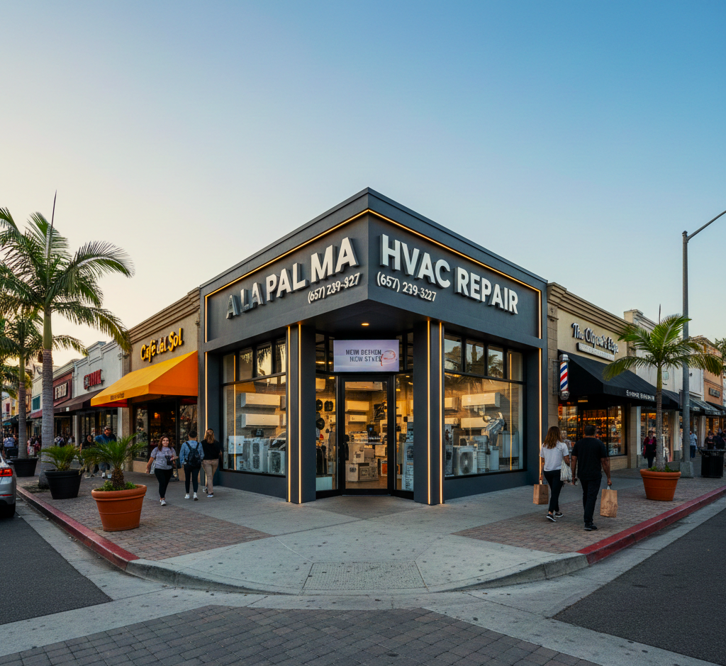 A La Palma HVAC Repair Storefront
