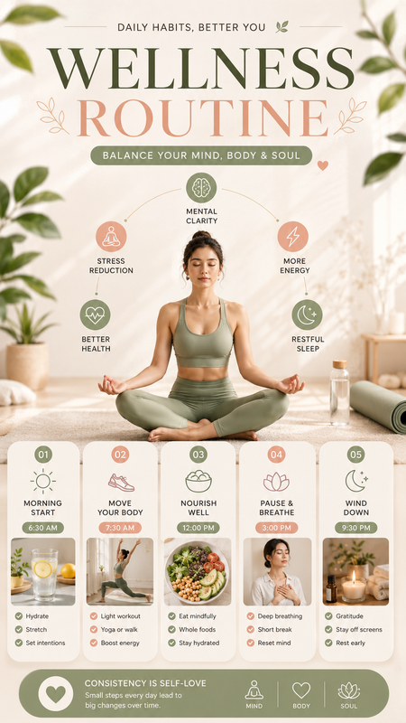 Wellness Routine Infographic Generator