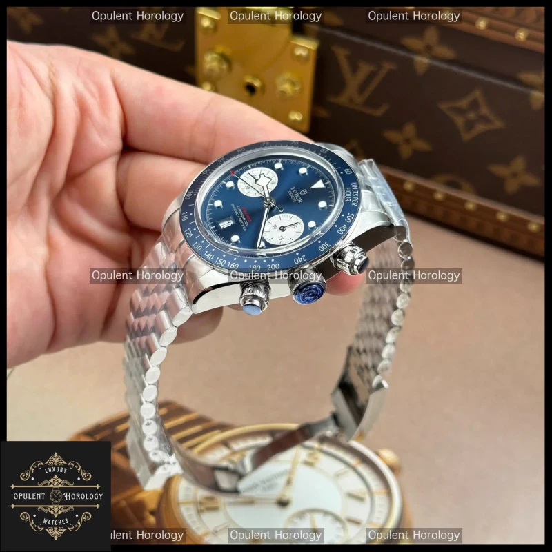Tudor Black Bay Chronograph Replica 41mm Blue Dial Steel Bracelet