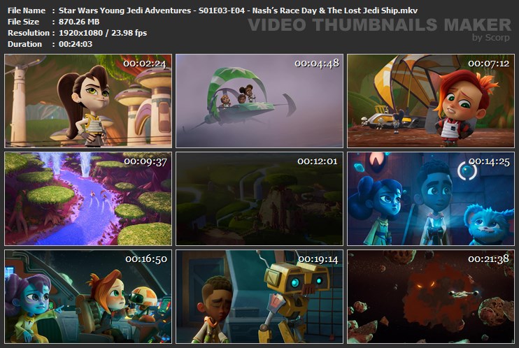Star Wars Young Jedi Adventures - S01E03-E04 - Nash’s Race Day & The Lost Jedi Ship.mkv