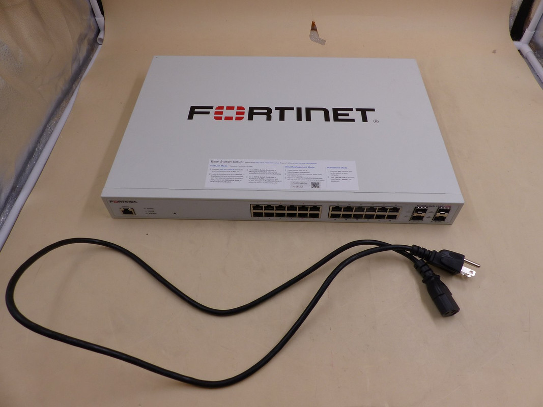 FORTINET FORTISWITCH FS-124E-POE SWITCH 24 PORT MANAGED