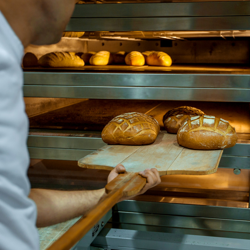 Fresh bread from the furnace