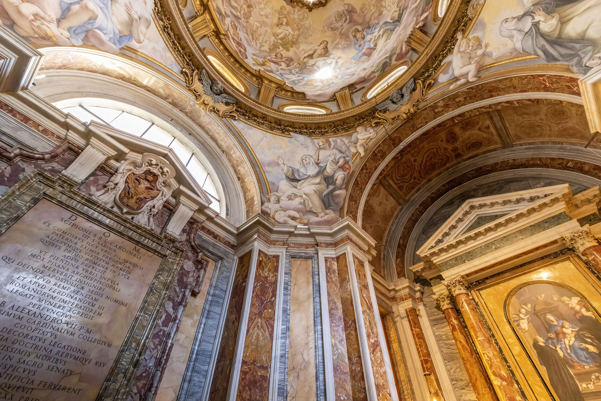 _27A3126-SANTA SABINA-CAPPELLA SX-SANTA CATERINA-CUPOLA