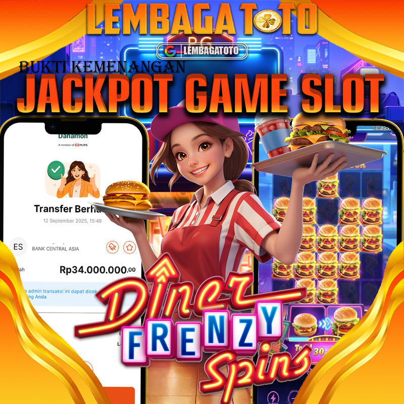 BUKTI JACKPOT 13 SEPTEMBER LEMBAGATOTO DINEL FRENZY SPINS  Rp.34.000.000,- LUNAS