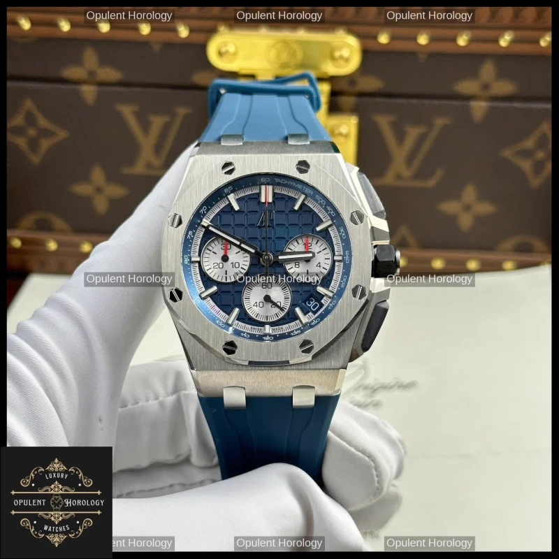 Audemars Piguet Royal Oak Offshore Chronograph 26420 43mm Blue Dial Automatic - Super Clone