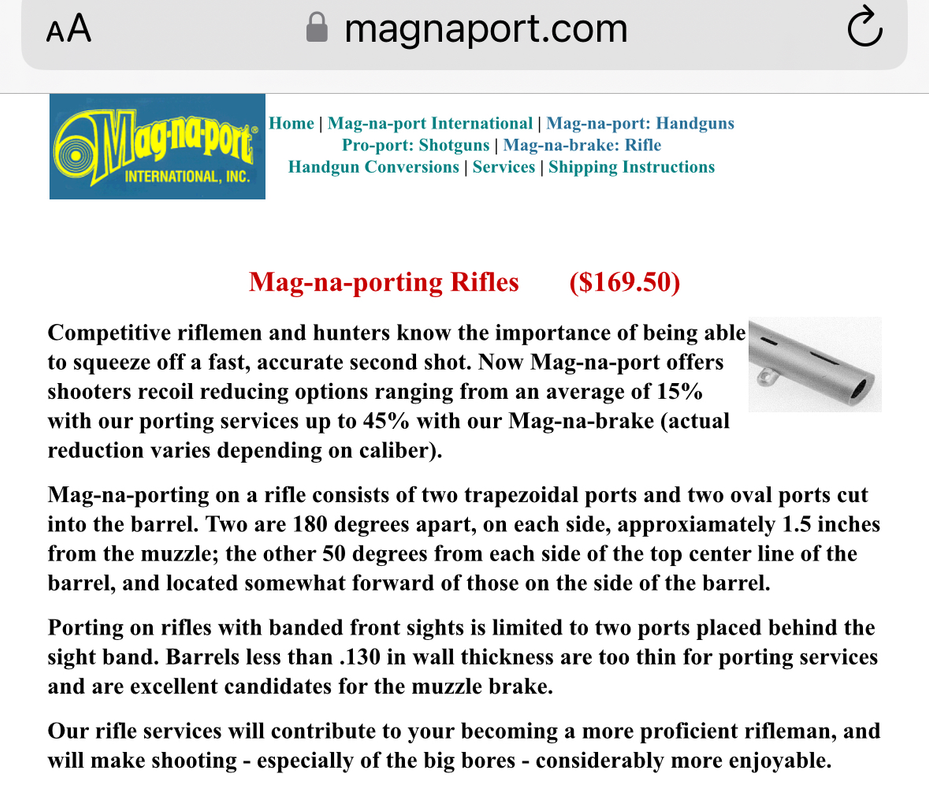 Mag-na-port International--The Mag-Na-Brake Mag-na-porting Rifles