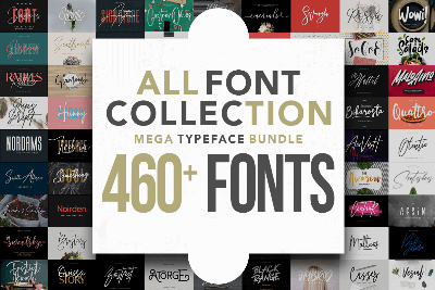 All Fonts Collection - Mega Typeface Bundle