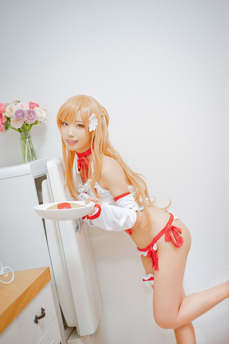 切切Celia 亚丝娜内衣 Asuna Cosplay 写真图集 93P插图