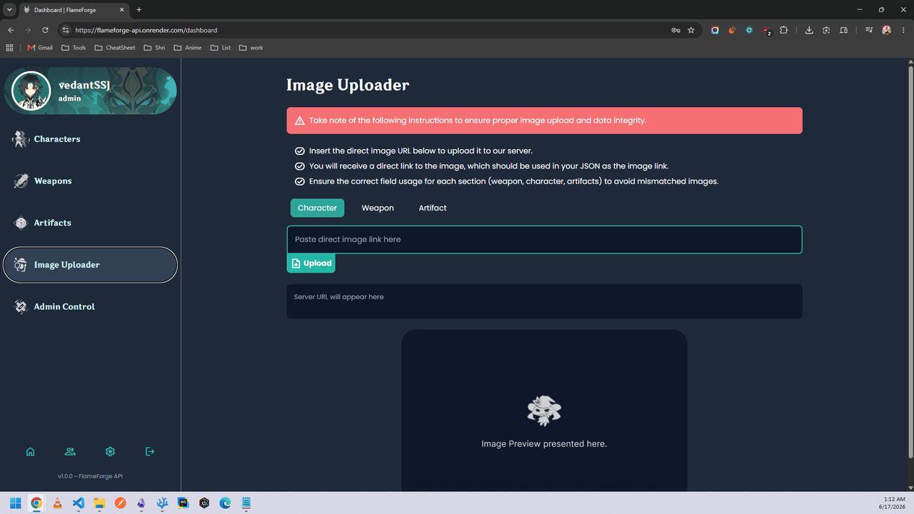 Cloudinary image uploader