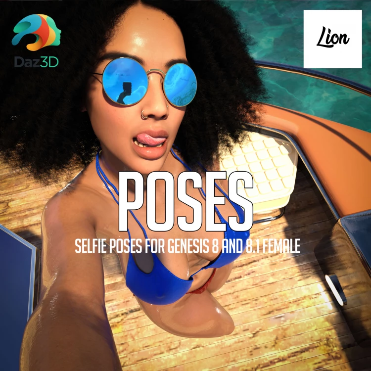 Selfie Poses for Genesis 8 and 8.1 Female