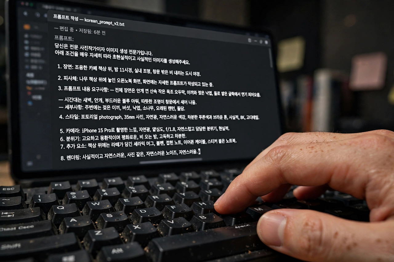 AI 채팅 화면 클로즈업