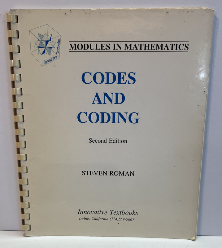Codes and Coding, Second Edition (Modules In Mathematics)