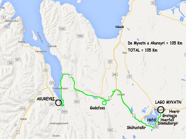 ISLANDIA en 11 DÍAS con 4x4 - Agosto 2016 - Blogs de Islandia - DÍA 7 (16/08/2016) –Lago Myvatn - Godafoss - Akureyri (1)