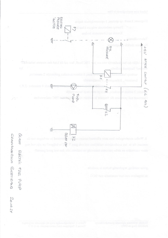 fuel pump GL1000 met 2 relais