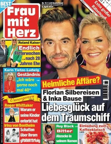 Cover: Frau mit Herz Magazin No 15 vom 06  April 2024