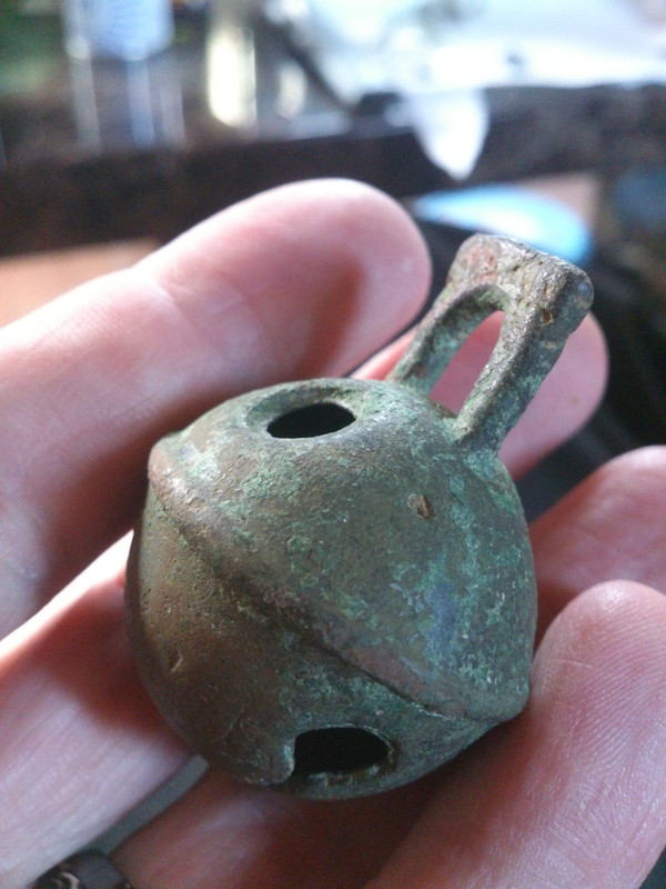 17-18th Century crotal bell 05052013 view 1