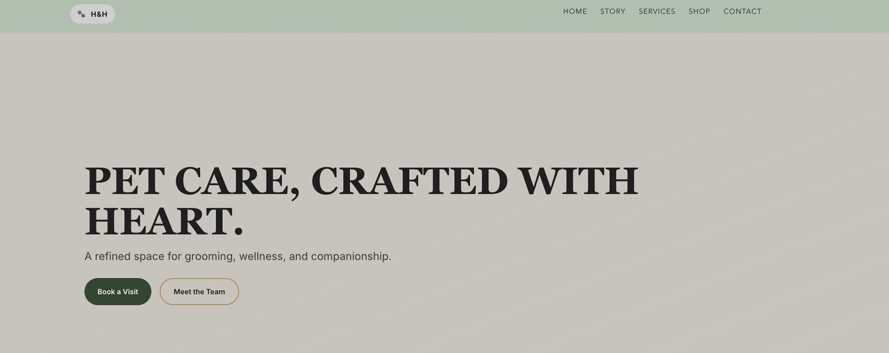 Hearth & Hound desktop – primary