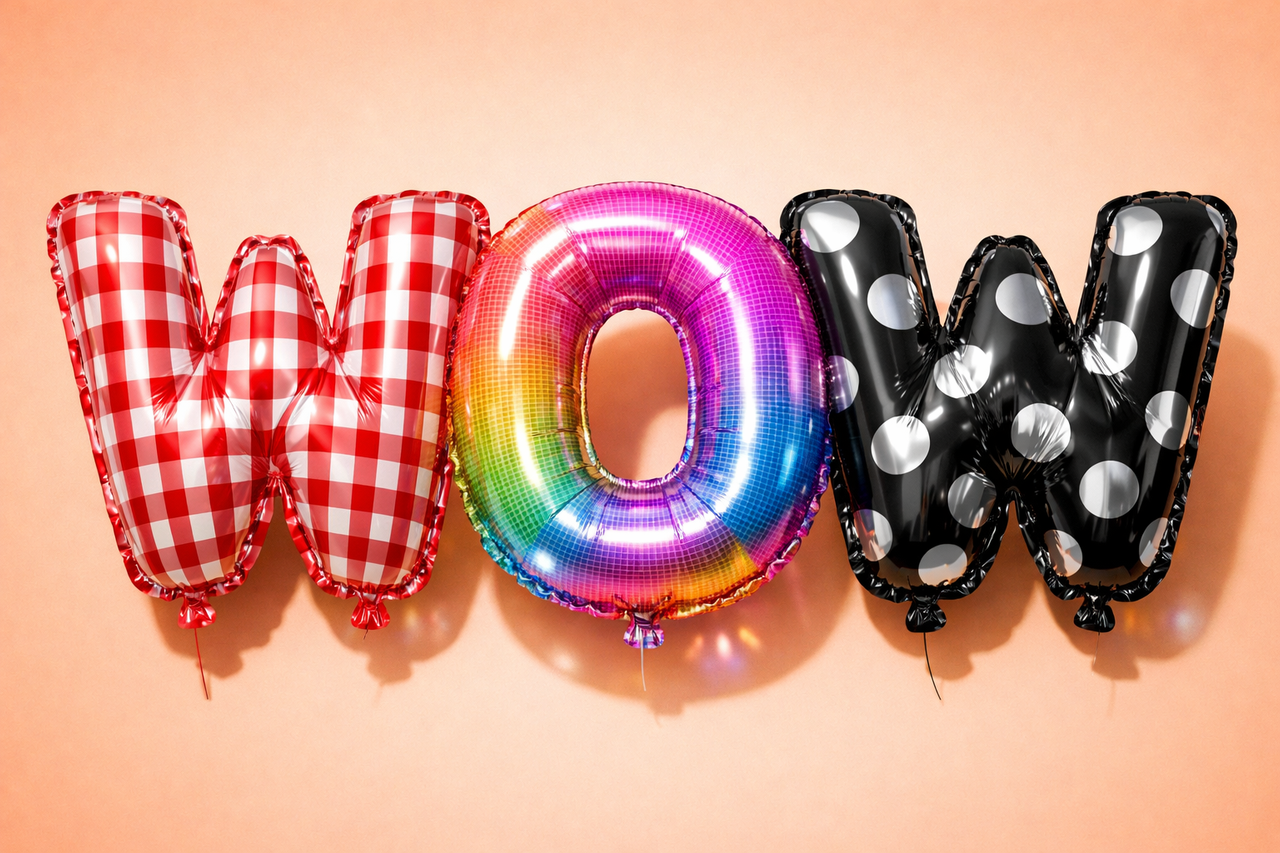 Chữ cái hình bóng bay sinh nhật