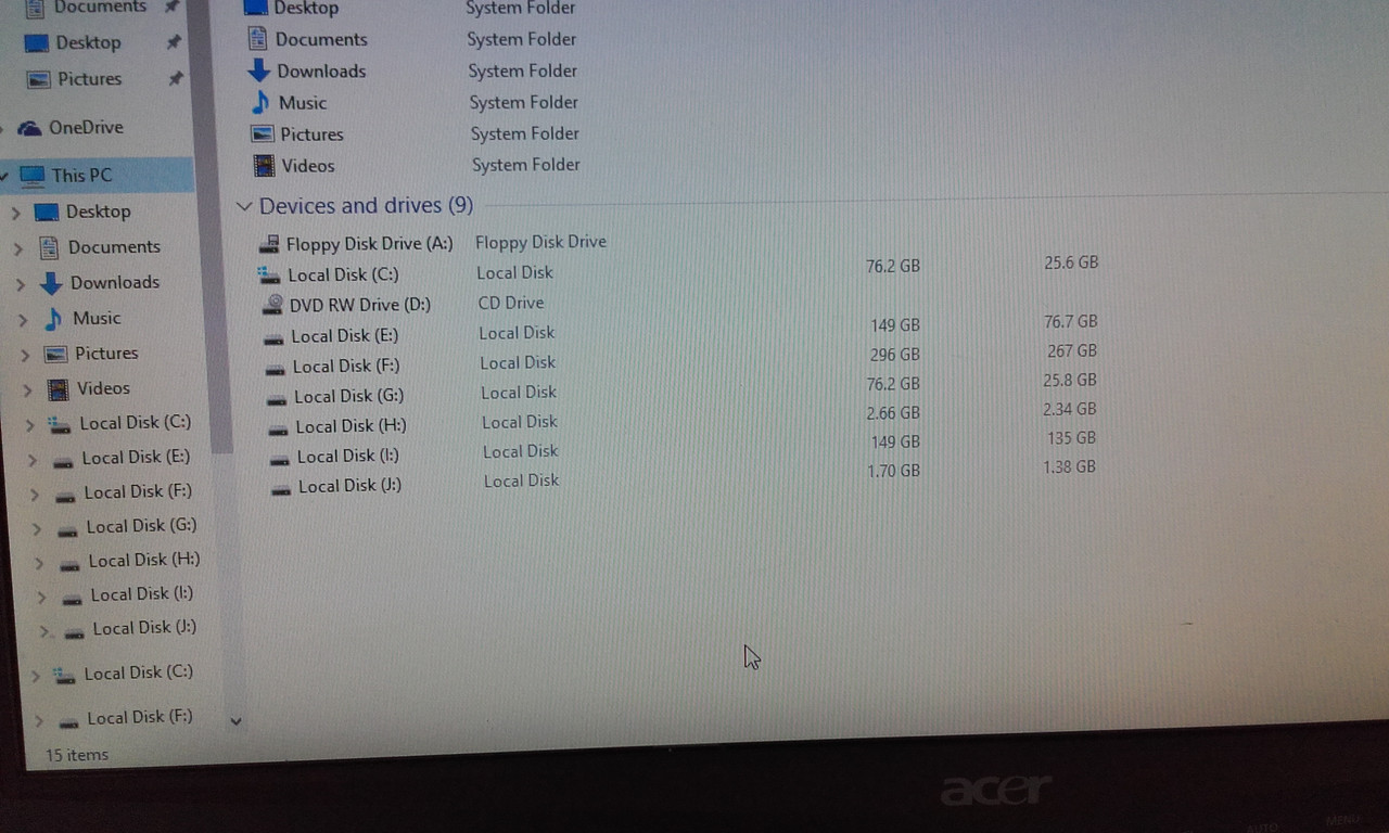 Post Macrium showing sizes and disk letter