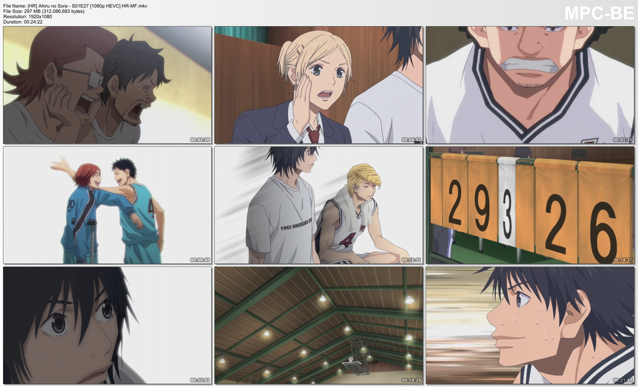 HR Ahiru no Sora 27 1080p HEVC Multi subs HR MF
