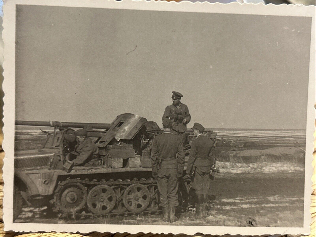Foto Wk2 Kettenfahrzeug Sdkfz Geschütz Wehrmacht Front (1)