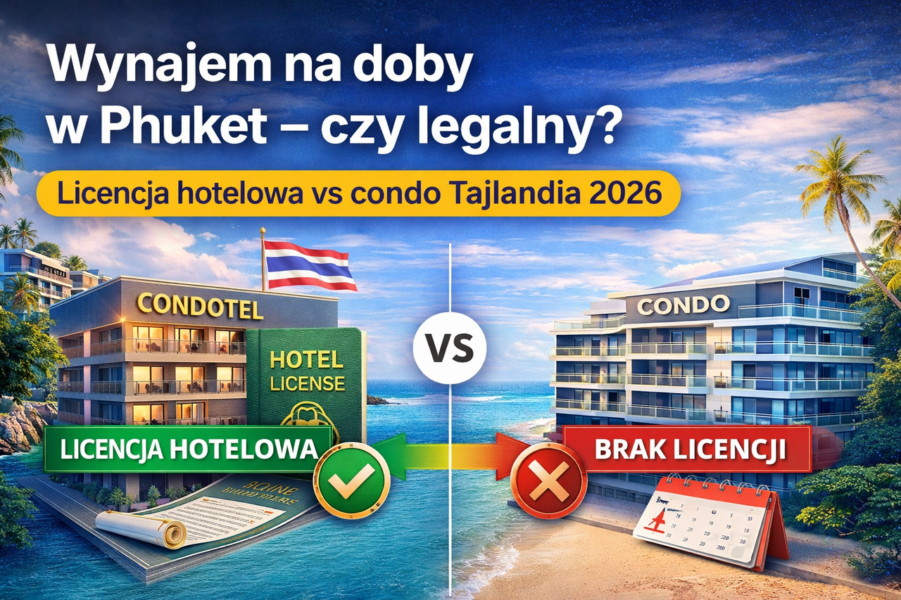 Apartament w Tajlandii (Phuket) – z licencją hotelową czy bez? Sprawdź zanim kupisz (2026)