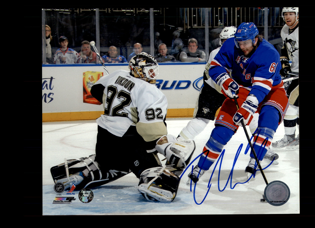Rick Nash Signed New York Rangers 8x10 Photo Autograph Frozen Pond COA - Picture 1 of 2