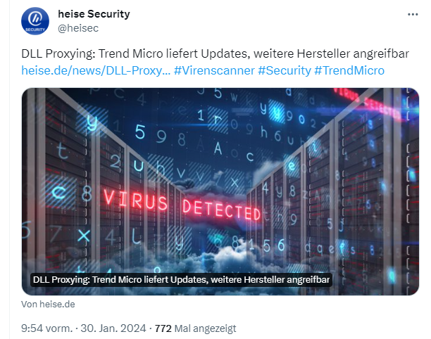 DLL-Proxying in Antivirussoftware
