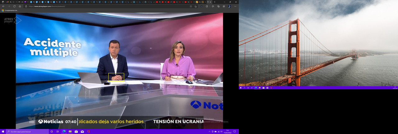 Manu Sánchez amenazando