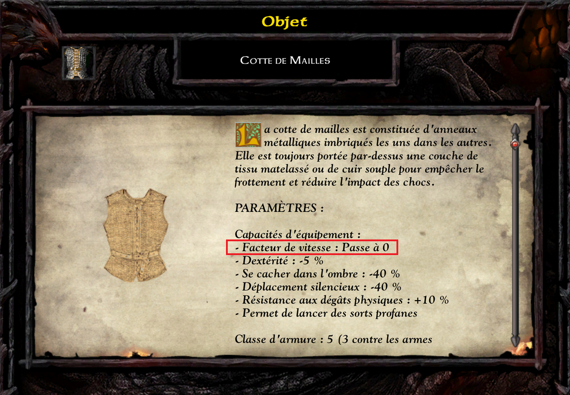 Cotte de mailles FV KO
