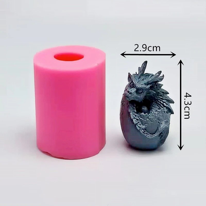 Dragon Egg Mold Silicone 3D Dragons Plaster Casting Mold DIY Resin