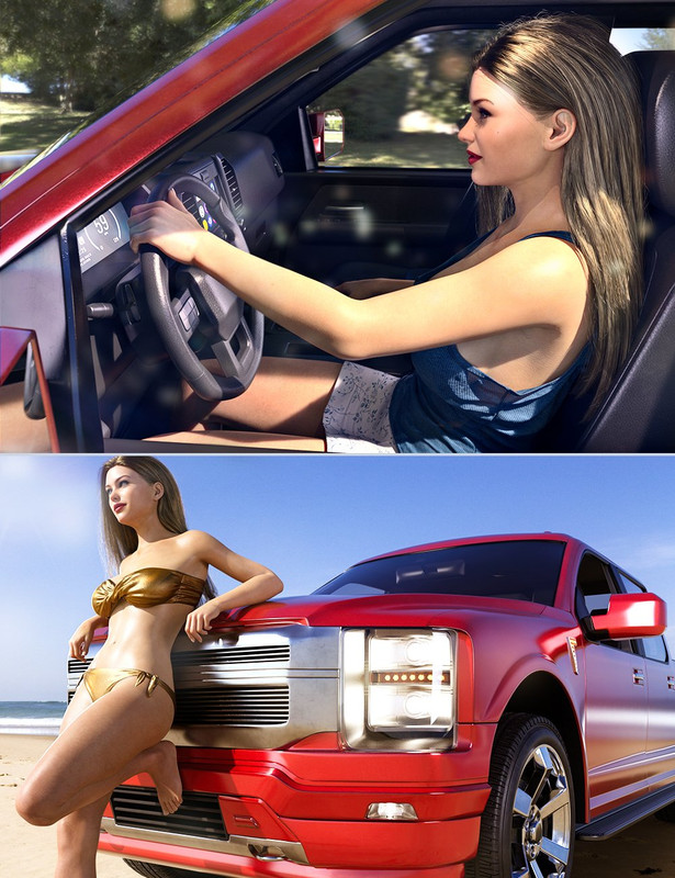Z Pickup Truck Poses for Genesis 8 and 8.1 Z Pickup Truck Poses for Genesis 8 and 8.1