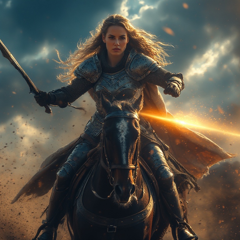 Armored-woman-charging-into-ba-(11)