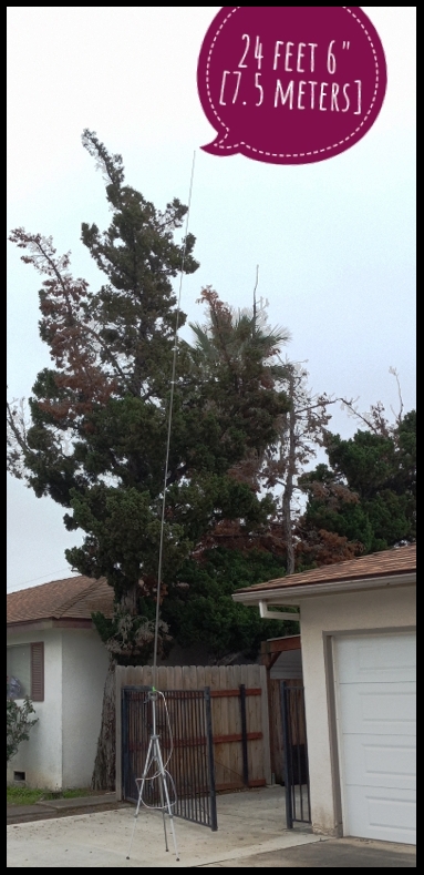 Antenna 24 feet tall