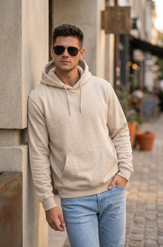 Look con buzo hoodie premium N&N