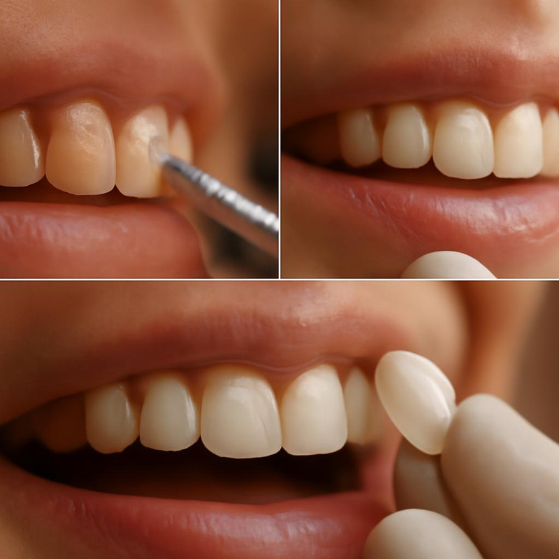 Этапы установки виниров: от препарирования зубов до фиксации накладок