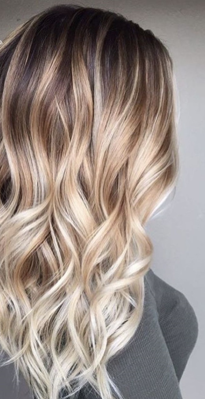 Soft sombre using three shades of blonde