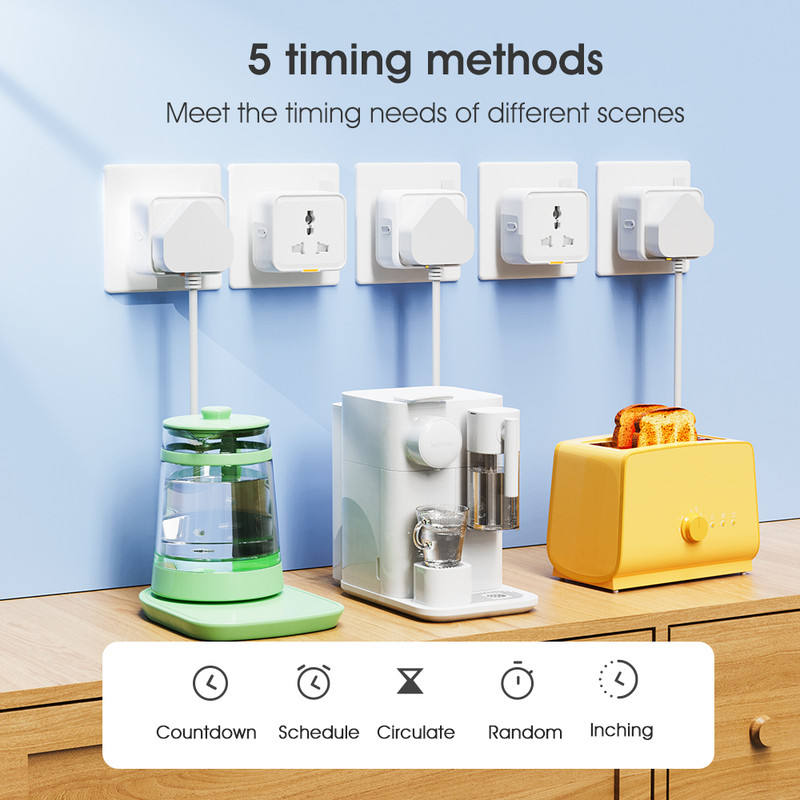 Tuya Smart Universal WiFi Plug Socket 16A with Power Monitoring | Smart Life App, Timer, Remote & Voice Control thumbnail 6 - Smart Dream Home Lanka